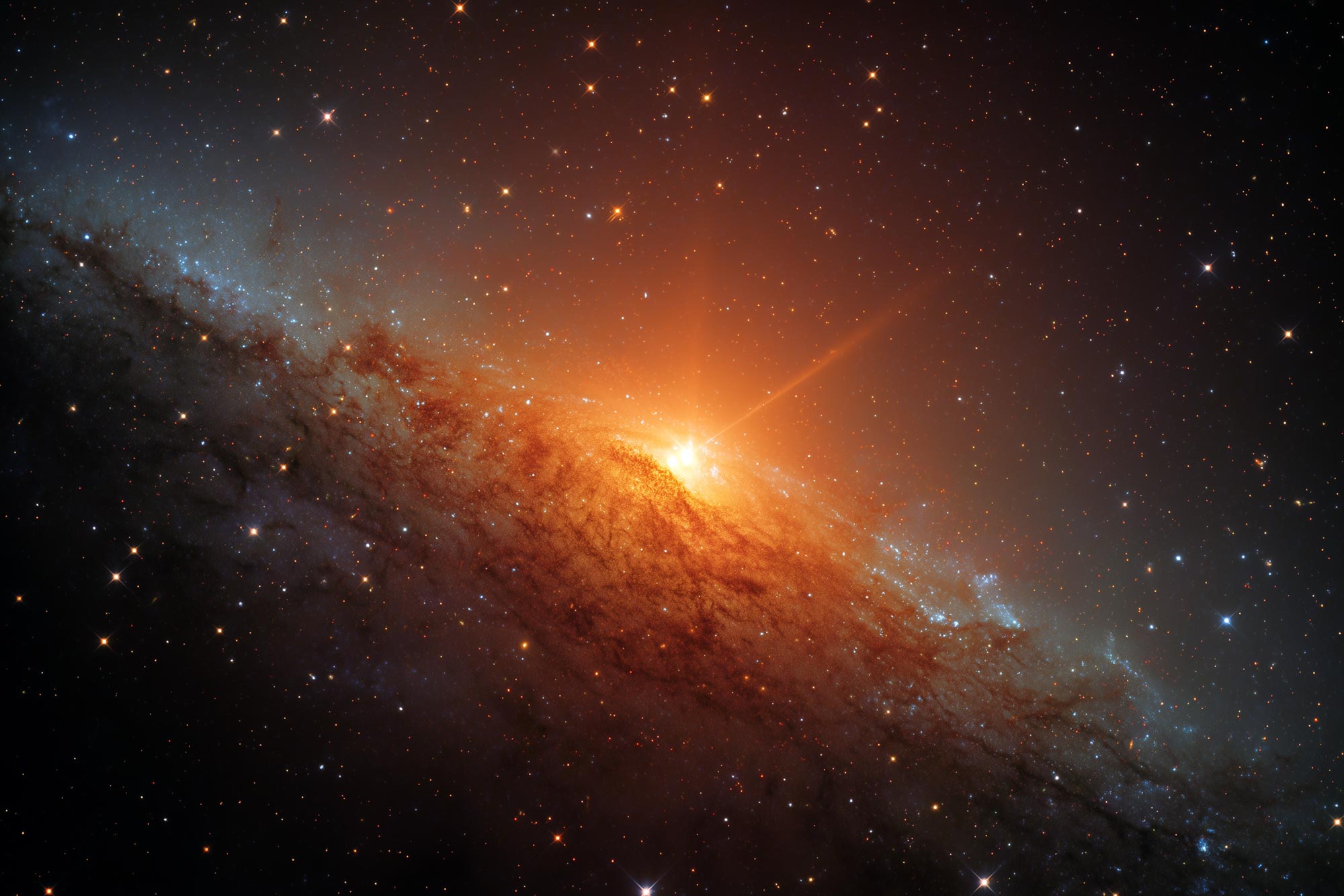 Les astronomes stupéfaits par une ancienne galaxie sans rotation