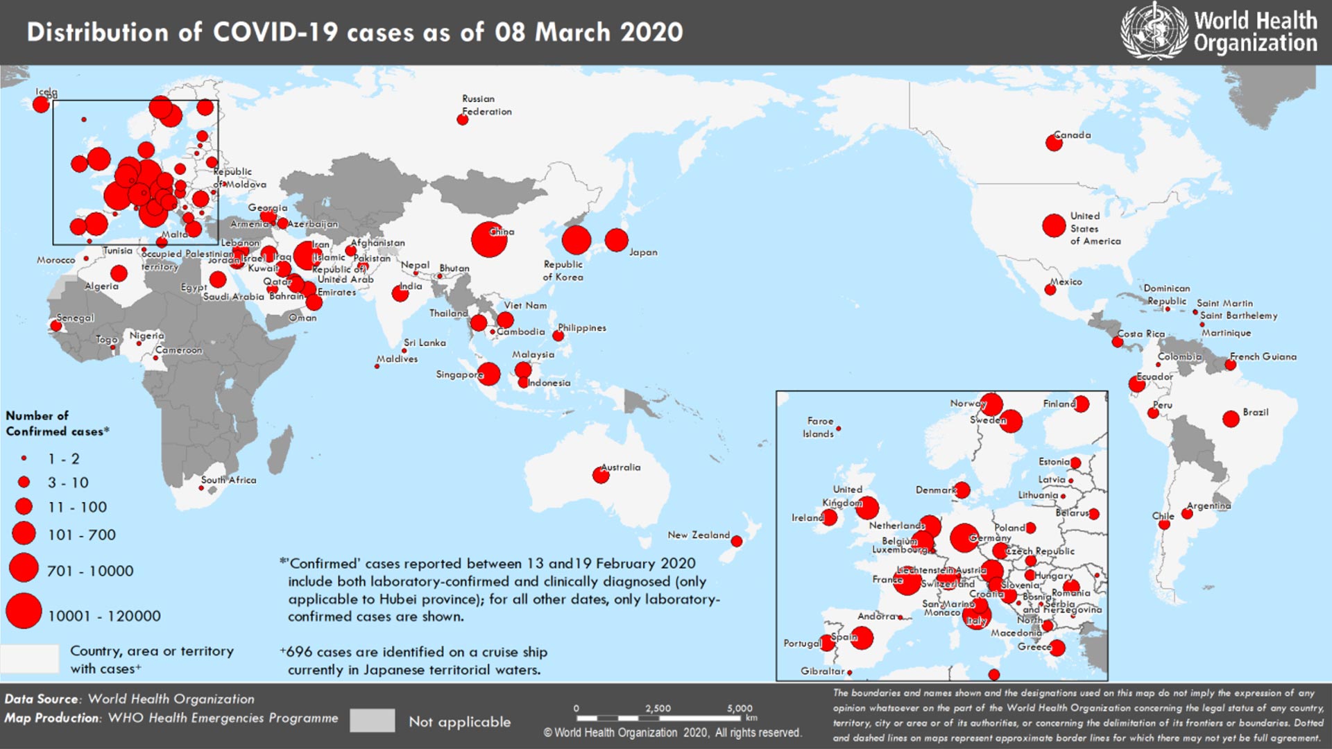 Les infections au coronavirus se propagent à 8 nouveaux pays du jour au lendemain 