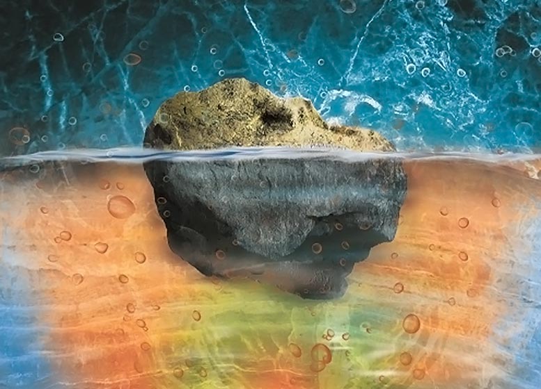 Chaque année, des milliards de tonnes d'eau de l'océan tombent dans le manteau inférieur de la Terre profonde où il a un pouvoir d'oxydation extraordinaire
