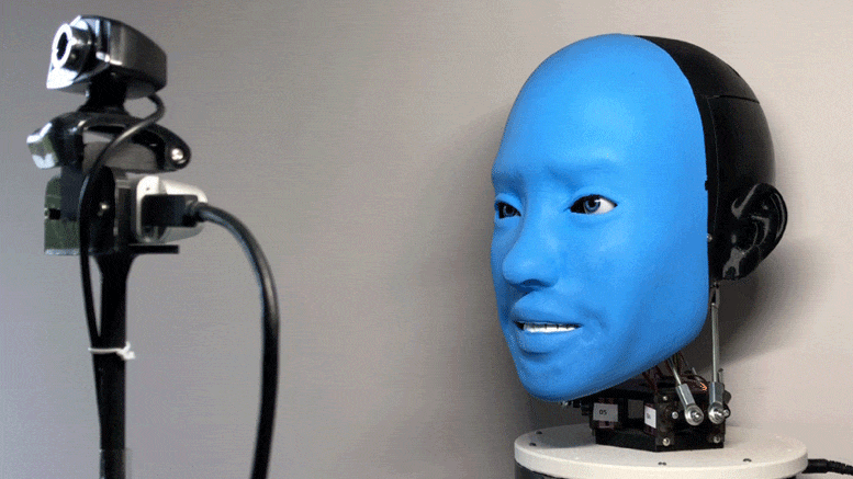 Le robot sourit en retour: les ingénieurs utilisent l'IA pour enseigner aux robots pour faire des expressions faciales humaines réactives appropriées