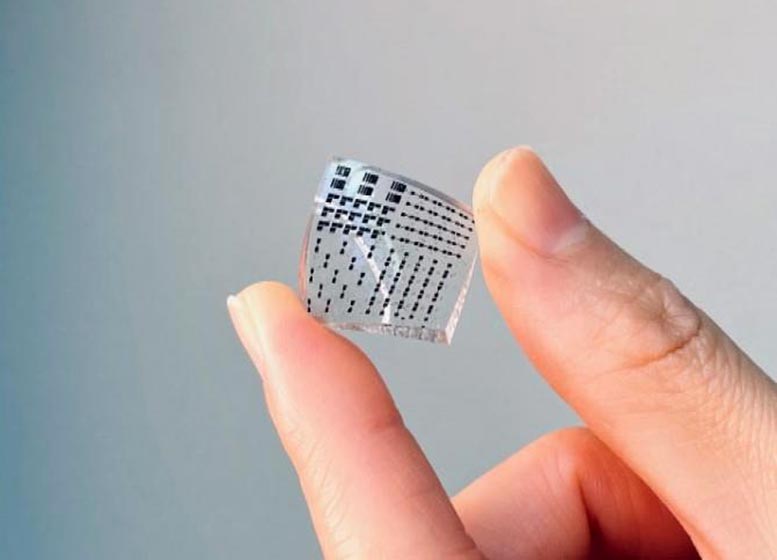 La peau électronique douce, extensible et forte imite les fonctions naturelles de la peau humaine