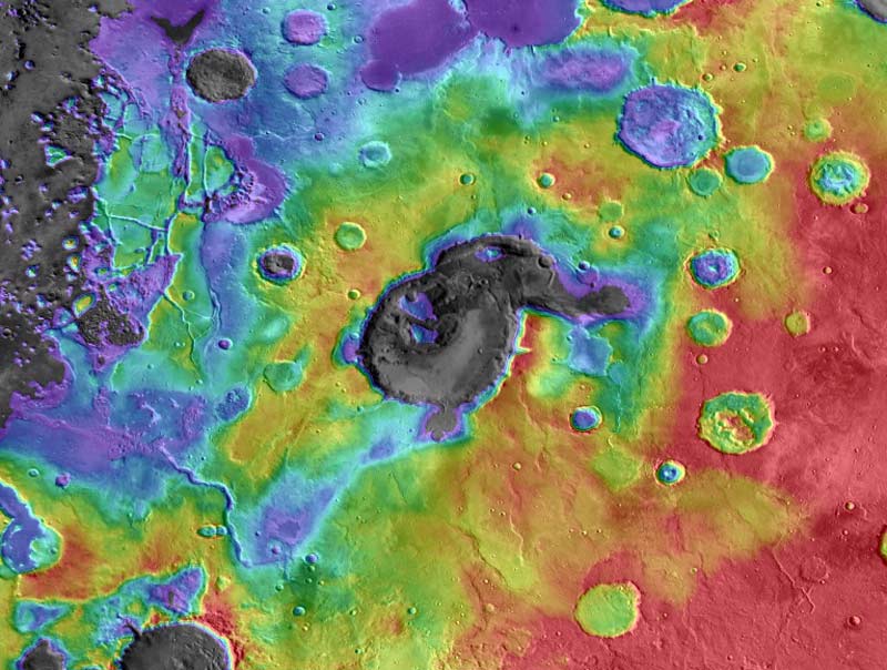 Les scientifiques croient que Mars Crater est les restes d'un ancien supervolcan