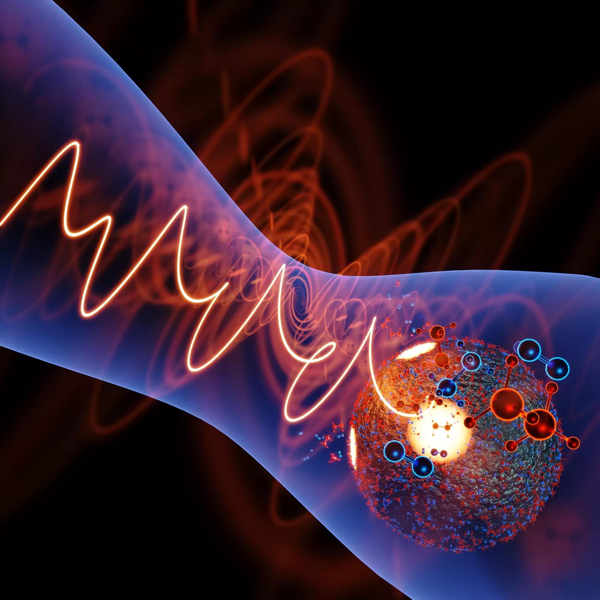 Les physiciens contrôlent les réactions avec la lumière laser à l'échelle nanométrique