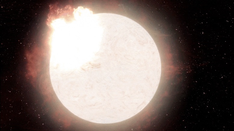 Secrets d'un univers antérieur révélé par une supernova-supergante rouge