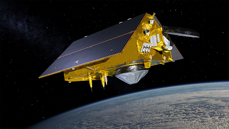 Le nouveau satellite Sentinel-6 au niveau de la mer arrive sur le site de lancement de la Californie