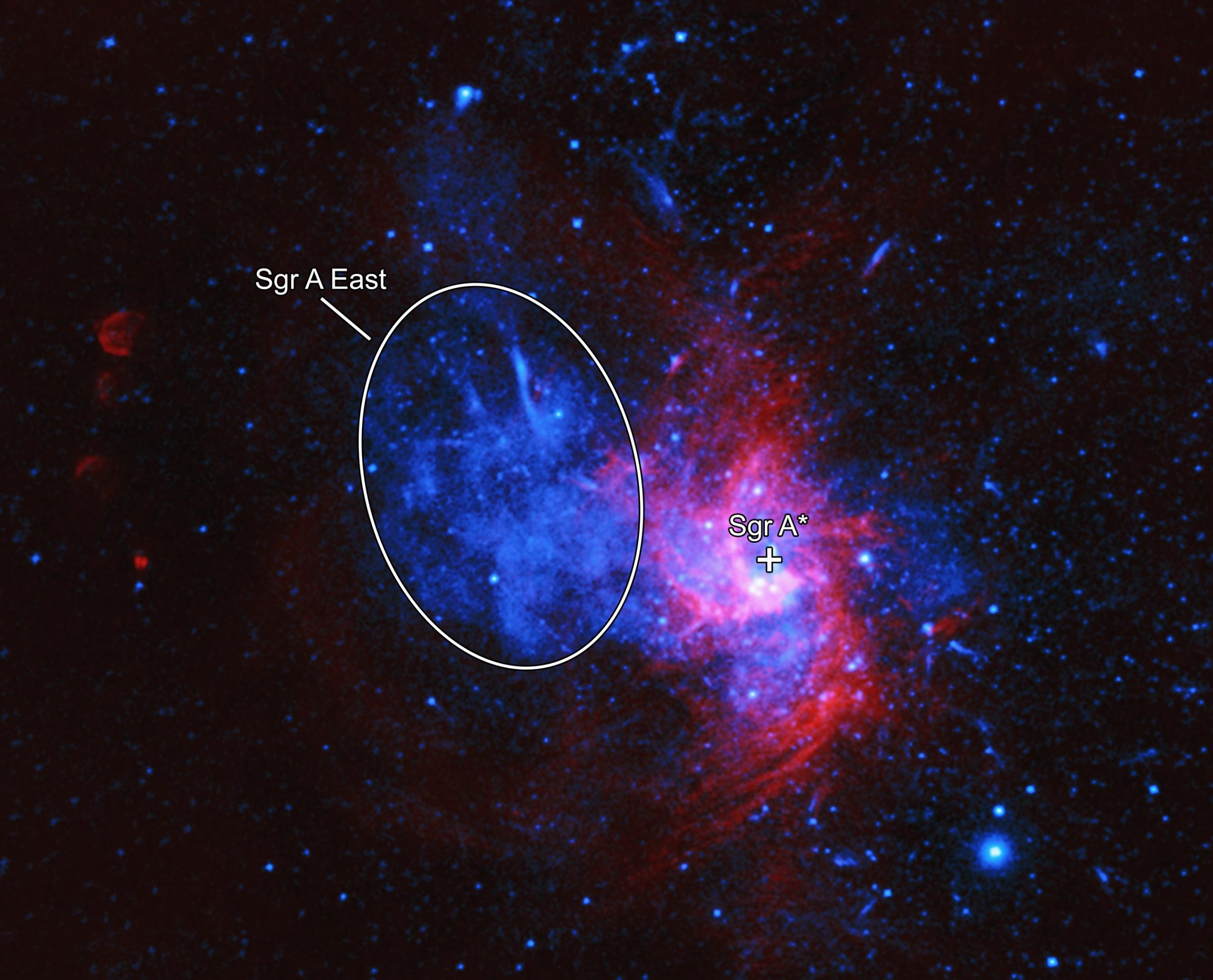 Restes intrigants d'une rare explosion stellaire découverte dans le centre de la voie lactée